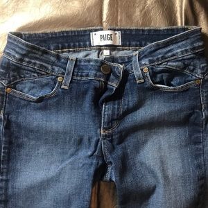 Paige denim skinny dark wash jeans size 27